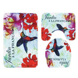 Flowers and The Sea Bath Mat Sets