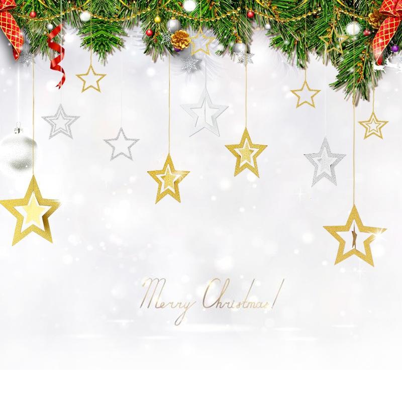 Hanging Stars Christmas Tree Decorations