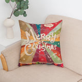Capas de travesseiros de Natal de feliz feriado