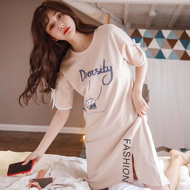 Happy Kitty Nightie Sleep Shirt-Style 5-Theone Apparel