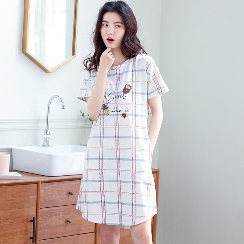 Happy Kitty Nightie Sleep Shirt-Style 2-Theone Apparel