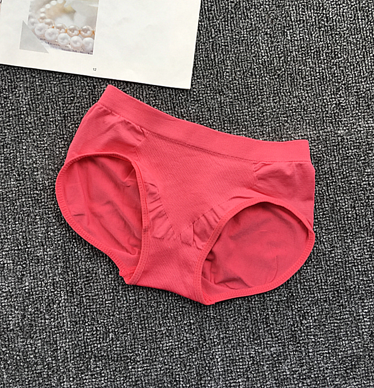 High Waisted Elastic Waistband Full Coverage Briefs-Hot Pink-Theone Apparel