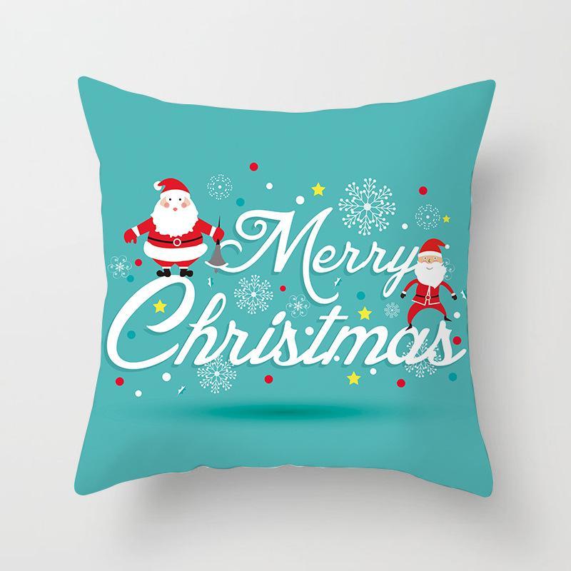 Ice Blue Christmas Themed Pillow Covers-601-0059-S9-Theone Apparel