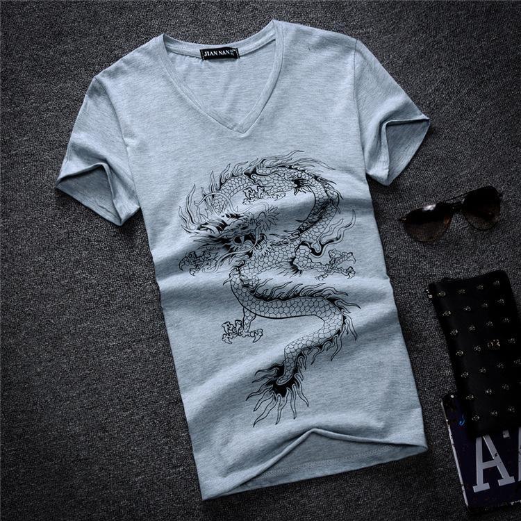 Kiss of the Dragon Graphic Tee-Gray-Theone Apparel