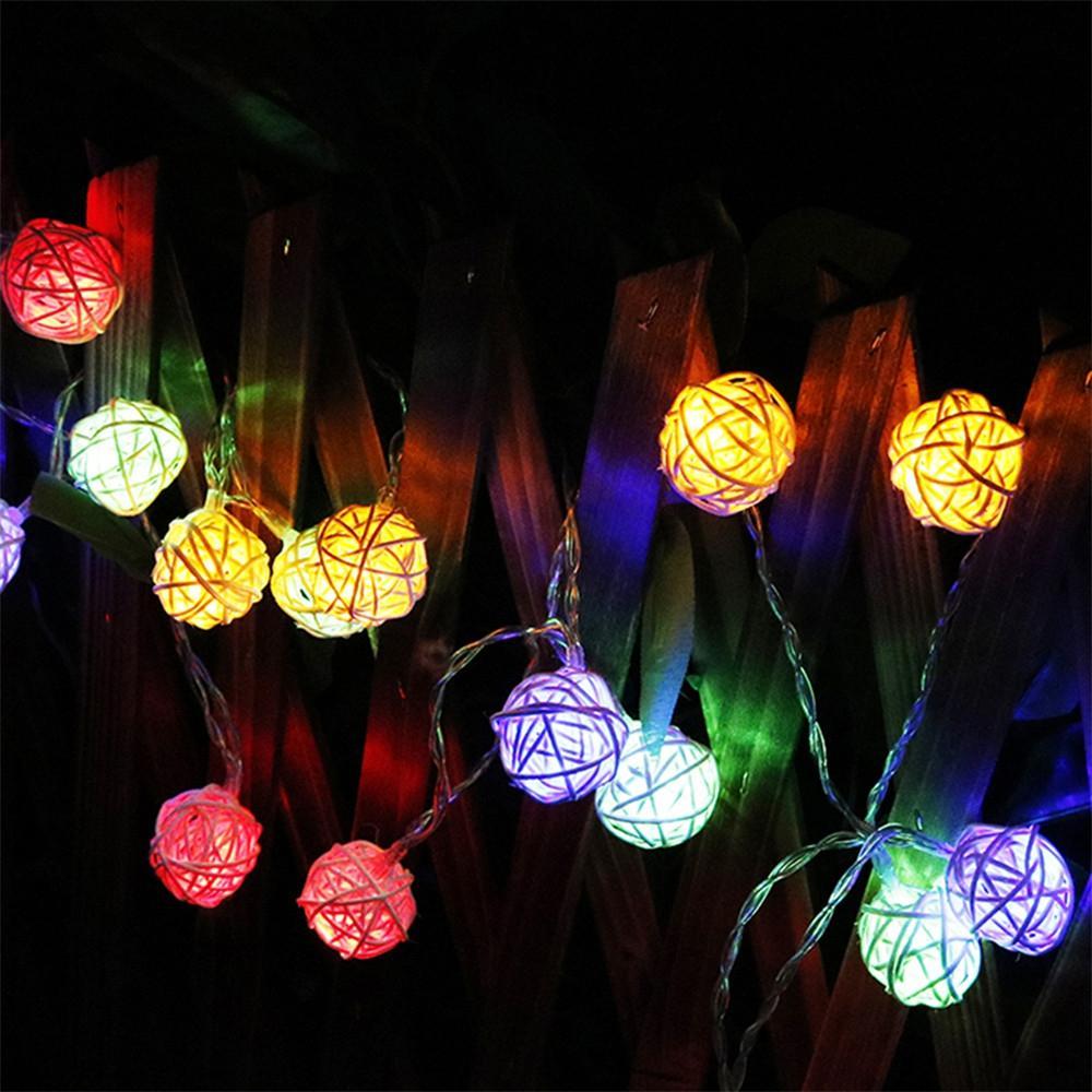 Décorations de Noël de patio Garland LED