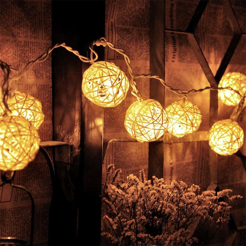 Décorations de Noël de patio Garland LED