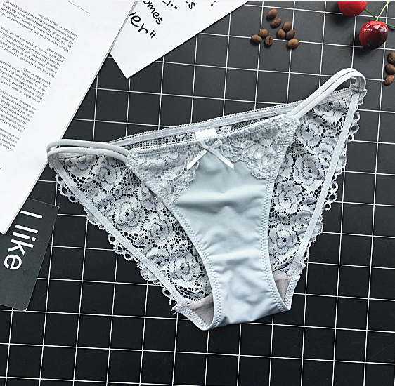 Lace Back Mesh Front String Waistband