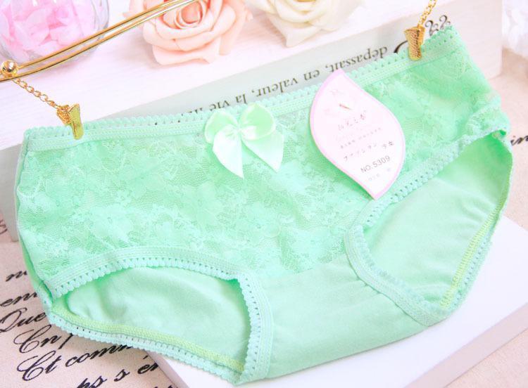 Lace Front Comfy Hipster Panty-Green-Theone Apparel