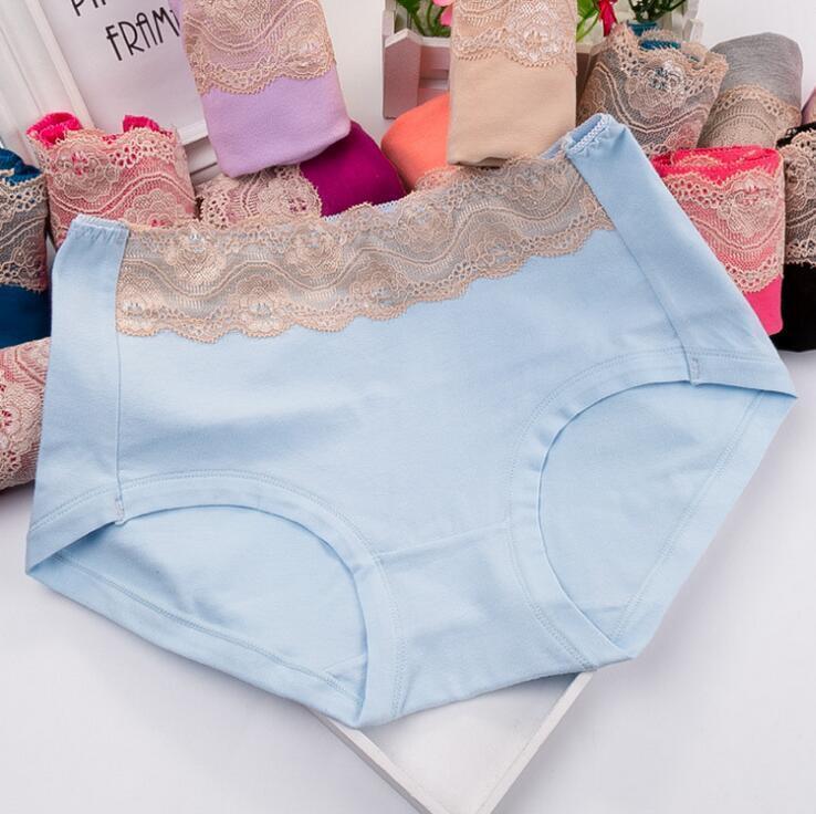 Lace Top High Rise Hipster Panty-Light Blue-Theone Apparel