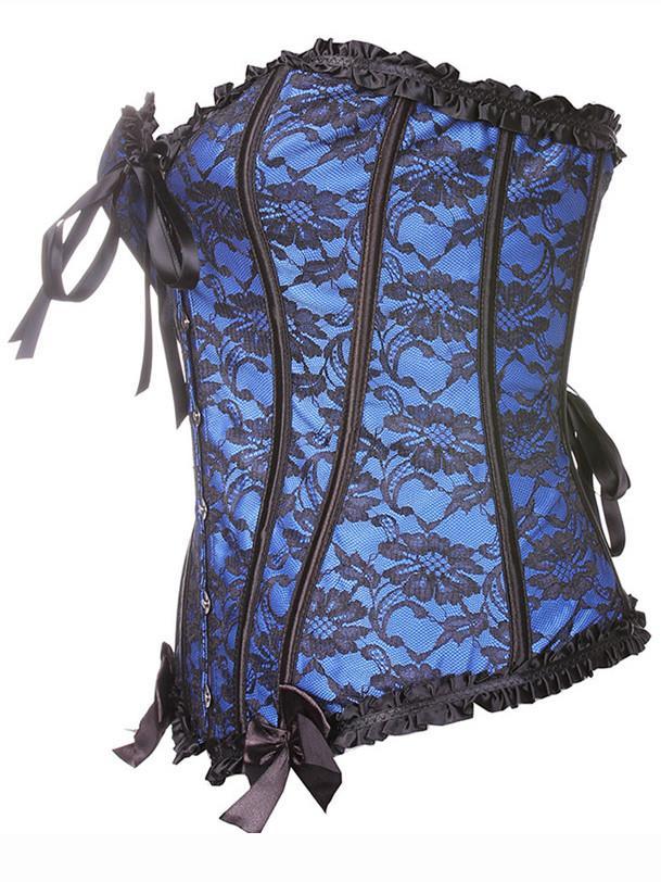 Lacy Cinch Front Corset Top - Theone Apparel