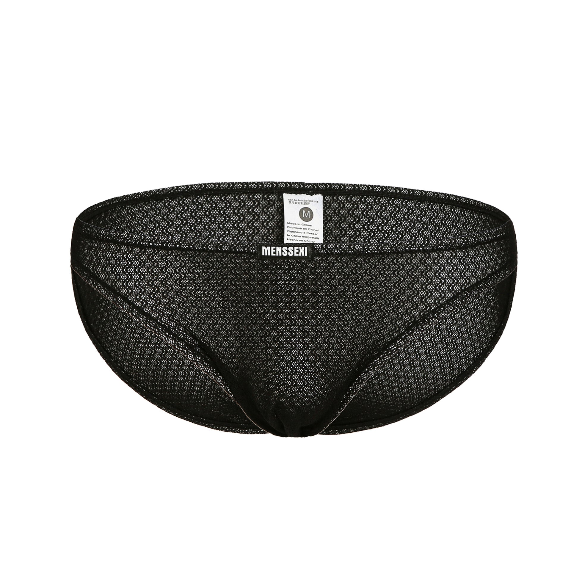 Lacy Transparent Men's Underwear-Black-Theone Apparel