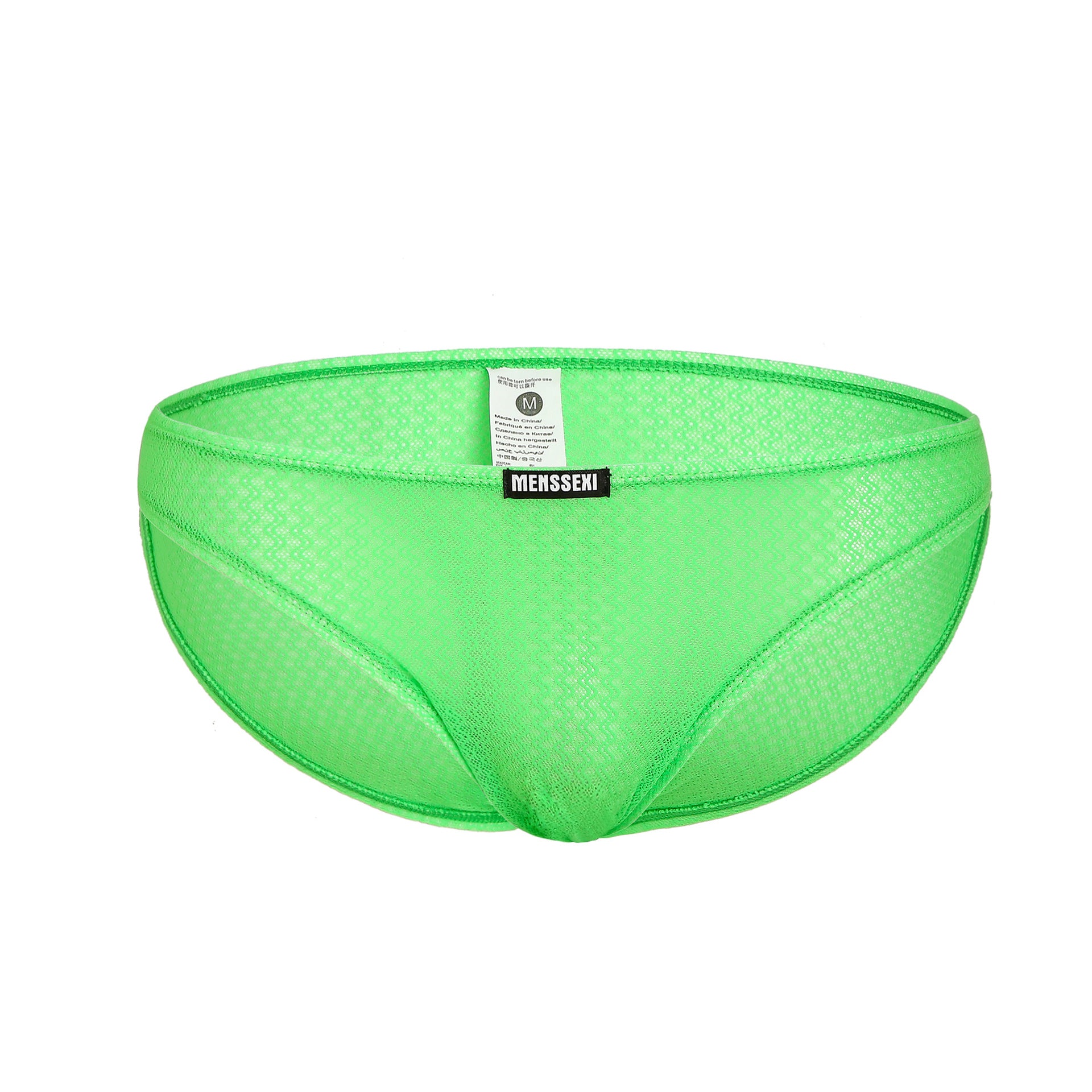 Lacy Transparent Men's Underwear-Green-Theone Apparel