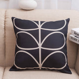 Leaf Drawing Print Pillow Covers