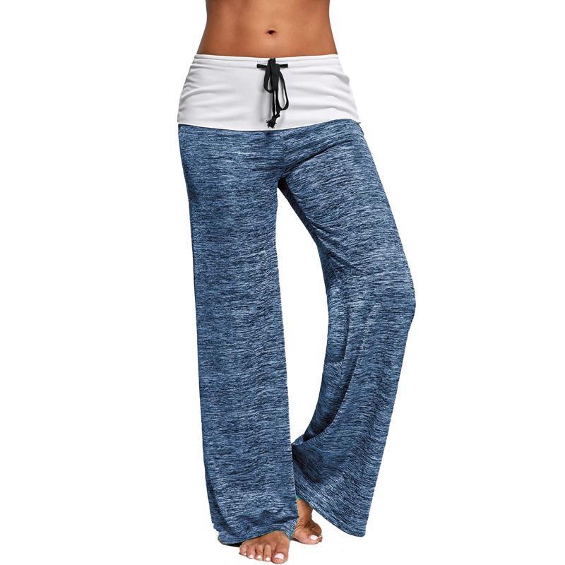 Loose Fit Cable Knit Lounge Pants-Light Blue-Theone Apparel