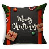 Capas de travesseiros de férias de feliz Natal
