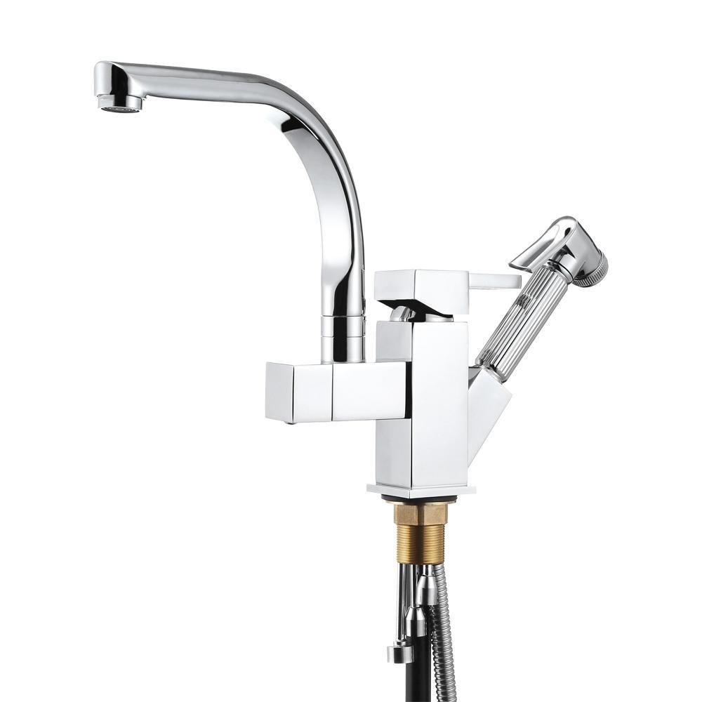 Multifunctionele kraan met pull-down spuiter