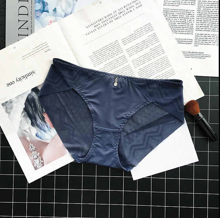 Klassieke zijdeachtige slip met semi -transparante rug