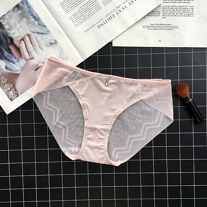 Klassieke zijdeachtige slip met semi -transparante rug