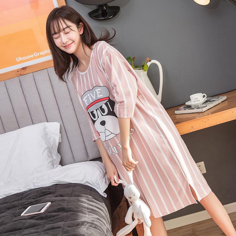 Oversized Side Slit T-Shirt Dress