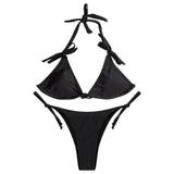 Padded Bowknot Womens Bikini Set
