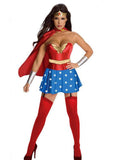 Sexy Wonderwomen-Halloween-Cosplay-Kostüm