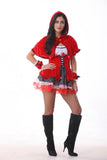 शरारती छोटी लाल सवारी हुड हैलोवीन cosplay पोशाक