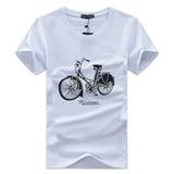 T-shirt graphique à vélo rétro