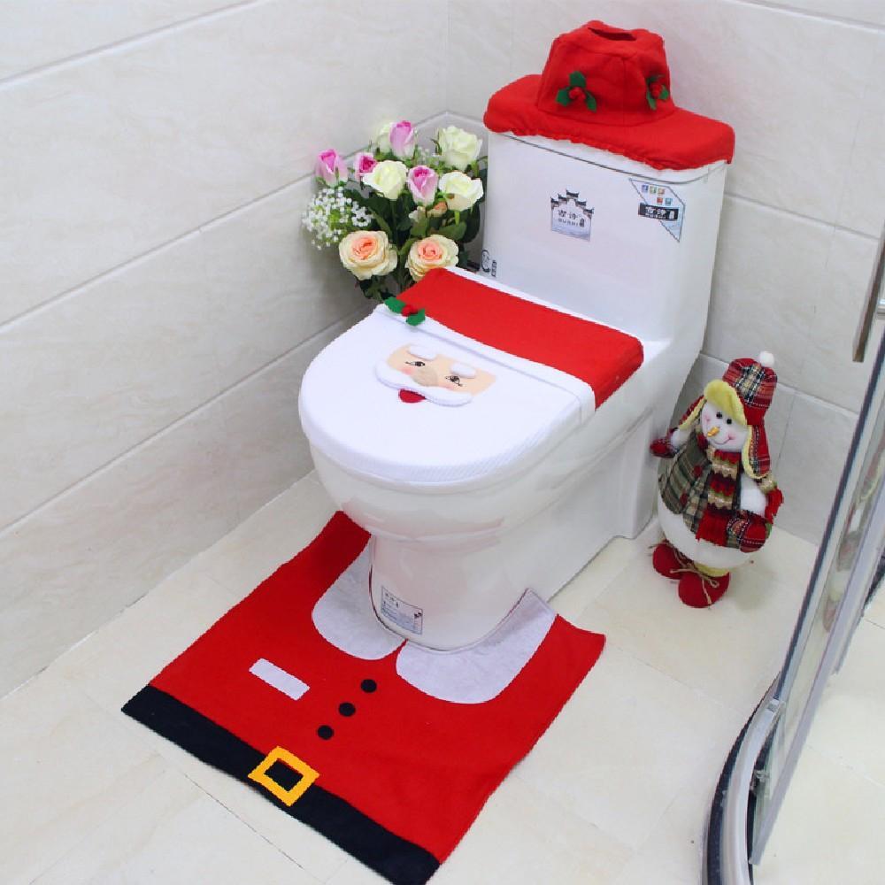Santa Claus Christmas Bathroom Decorations-621-0056-S1-Theone Apparel