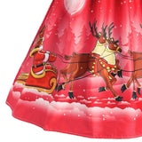 Santa and Sleigh Christmas Party Dress