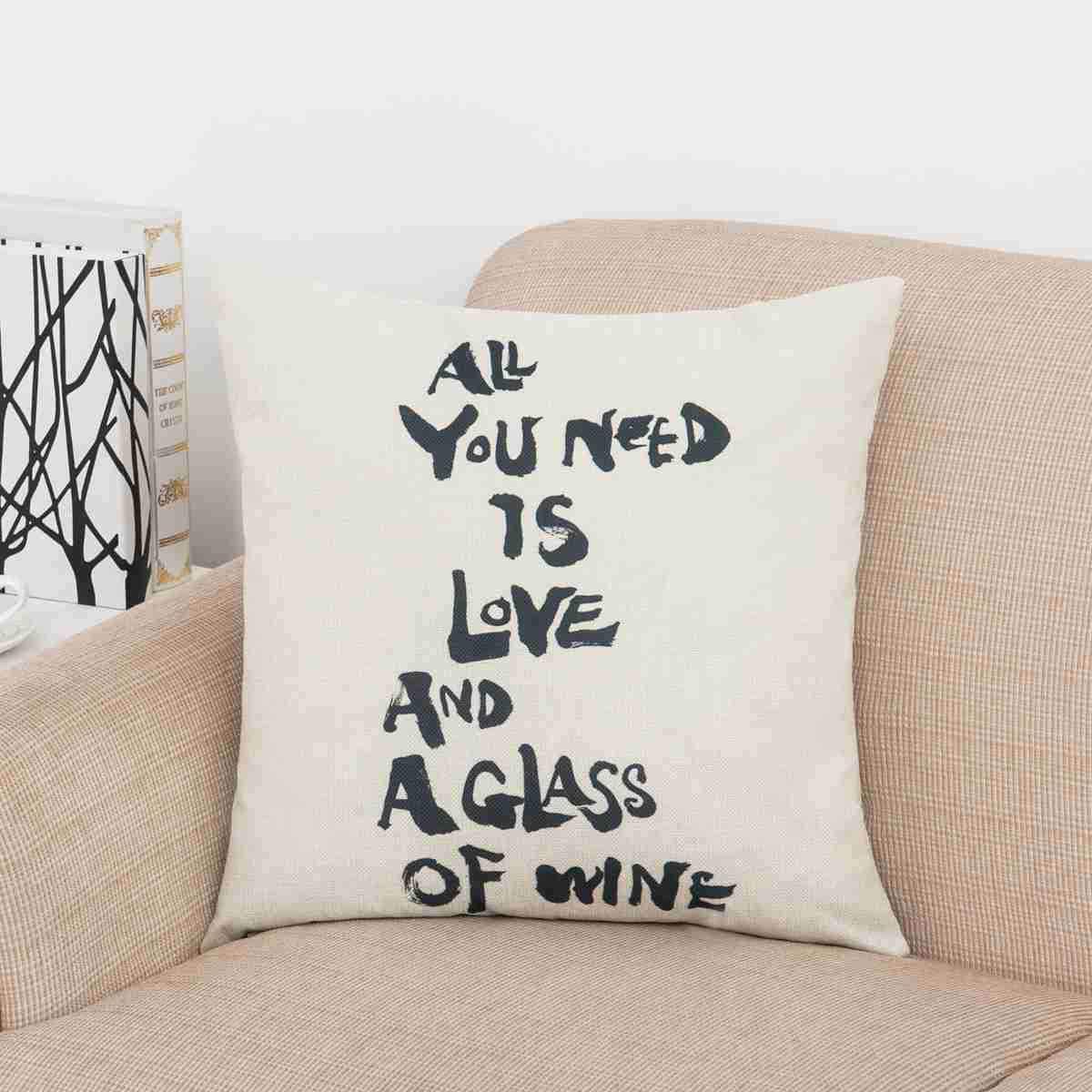 Say It All Scripted Pillow Covers-601-0052-S1-Theone Apparel