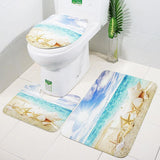 Scene dai set di tappetini da bagno di mare