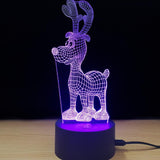 Lâmpada de LED de Natal de rena brilhante