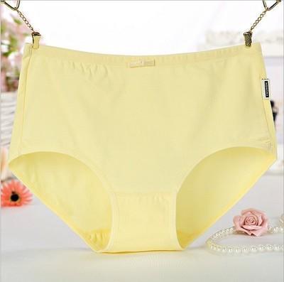 Solid Black High Rise Brief Panty-Yellow-Theone Apparel