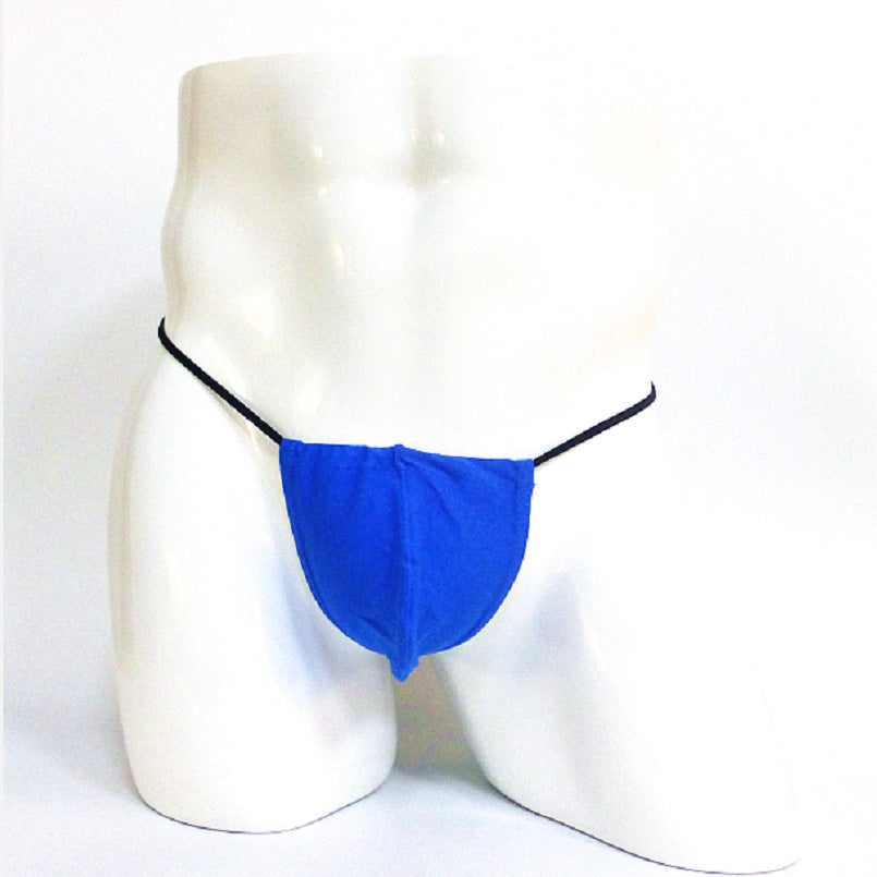 Solid Color Pouch G-String-Blue-Theone Apparel