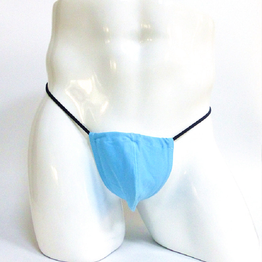 Solid Color Pouch G-String-Light Blue-Theone Apparel