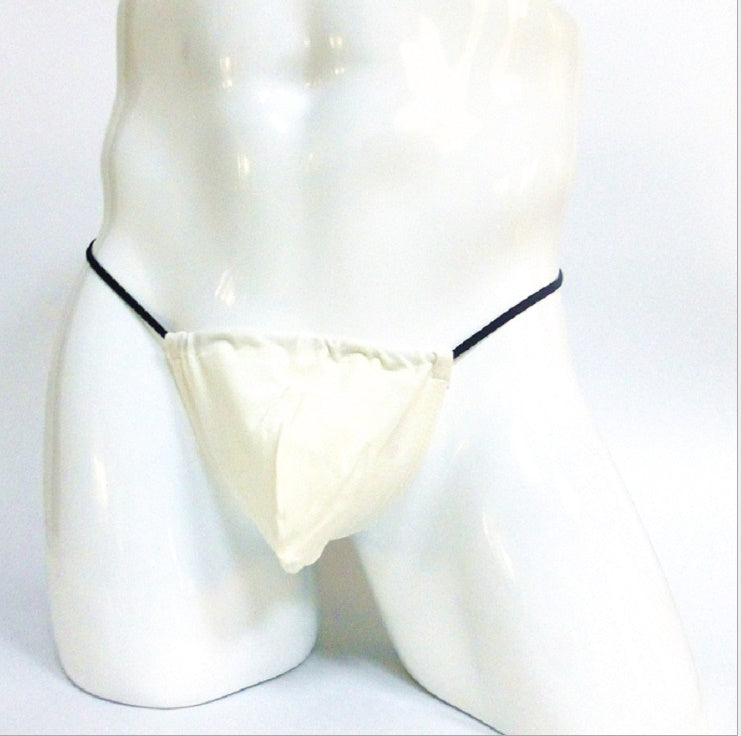 Solid Color Pouch G-String-White-Theone Apparel