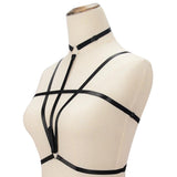 Strappy Open Bust Elastic Cage Bra