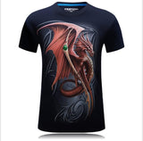 Symbolic Red Dragon Graphic Shirt