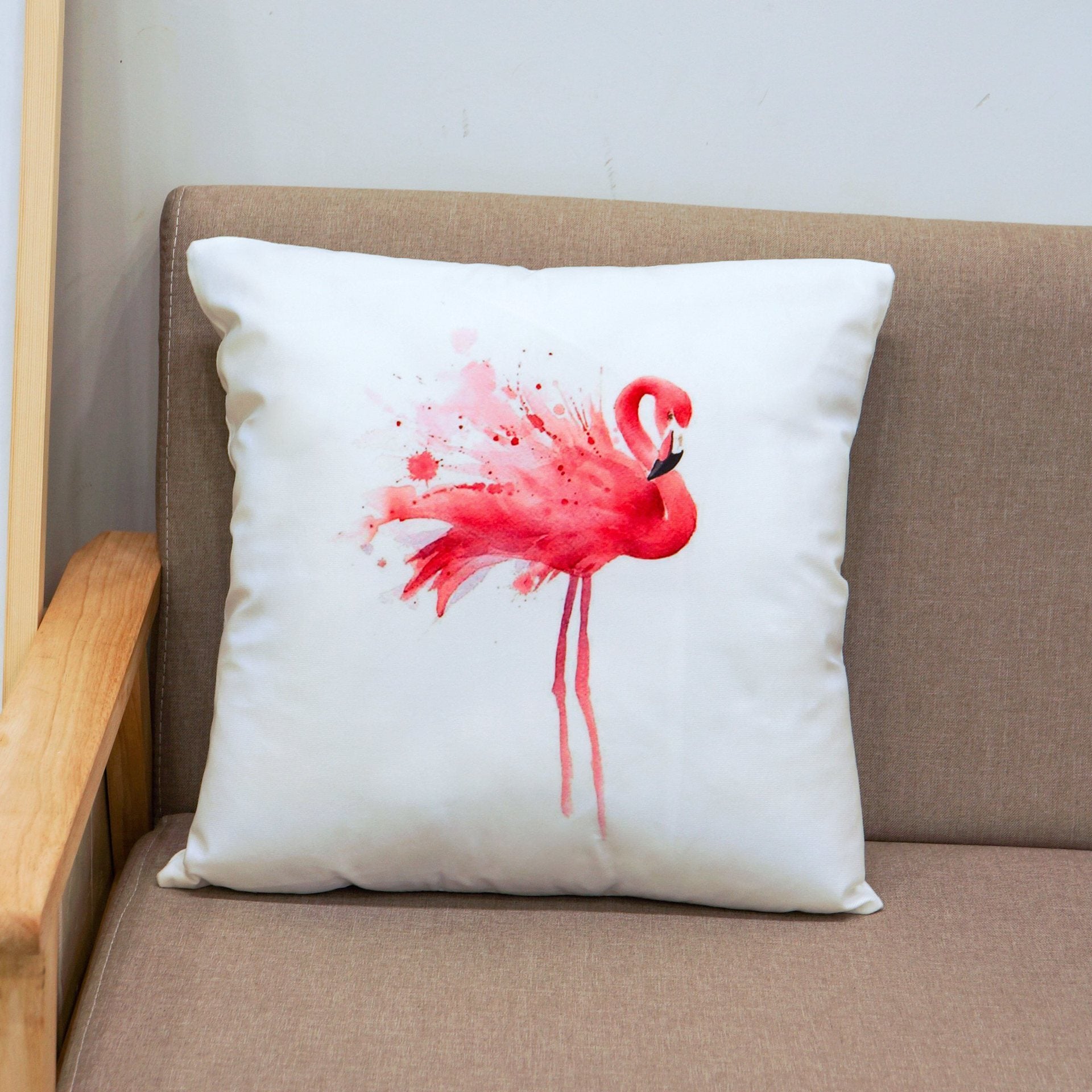 Tropical Pink Flamingo Pillow Covers-601-0033-S1-Theone Apparel