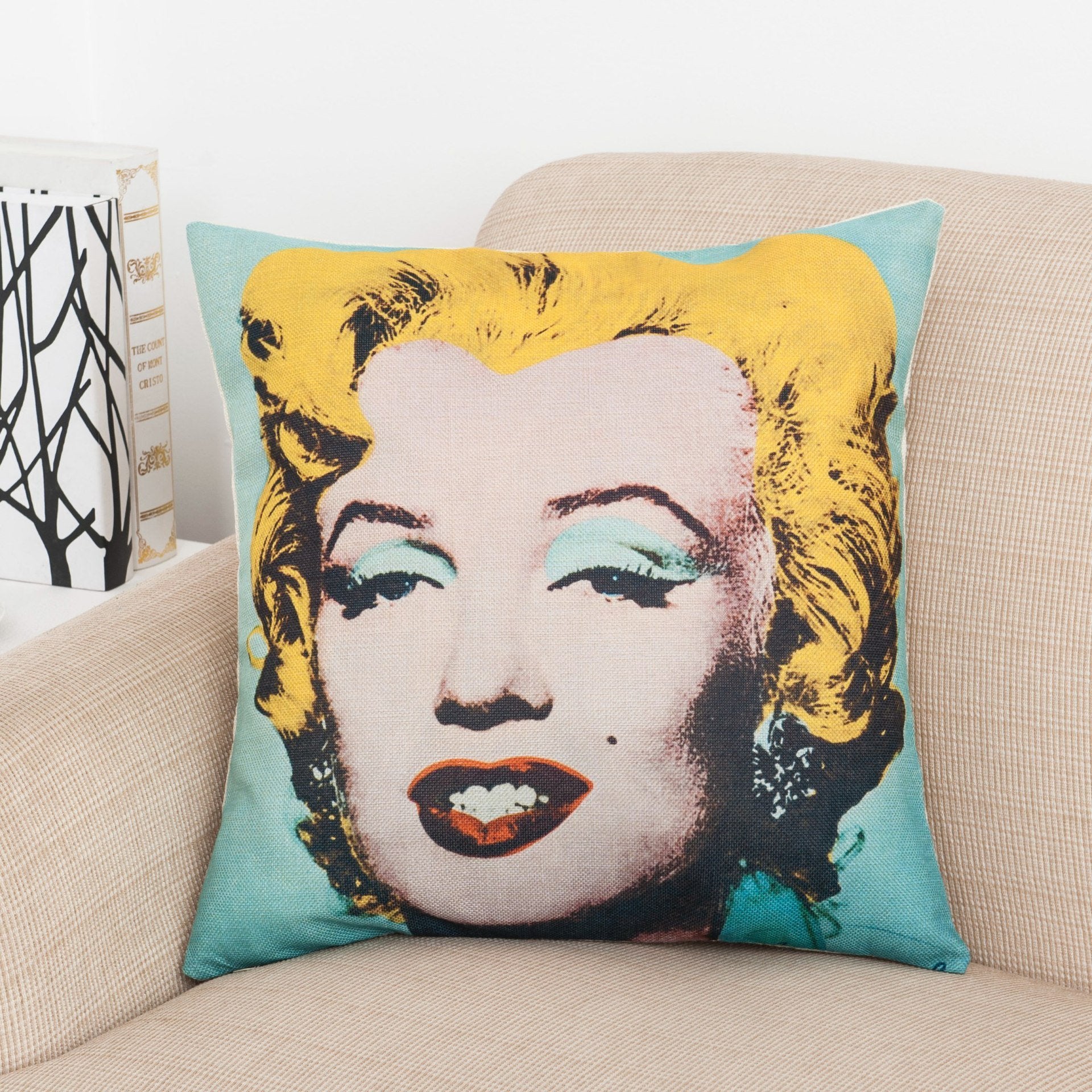 Warhol Artistic Graphic Print Pillow Covers-601-0040-S6-Theone Apparel