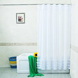 Tirai shower dekoratif renda-tahan