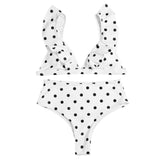 Bikini pinggang tinggi polka dot