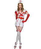 Ondeugende sexy verpleegkundige cosplay Halloween -kostuum