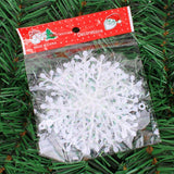 White Snowflake Christmas Tree Ornaments