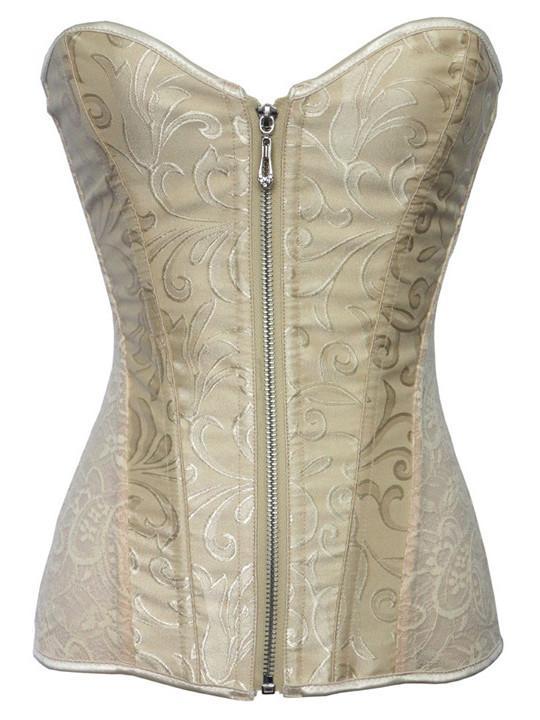 Zippered Lacy Lingerie Corset - Theone Apparel