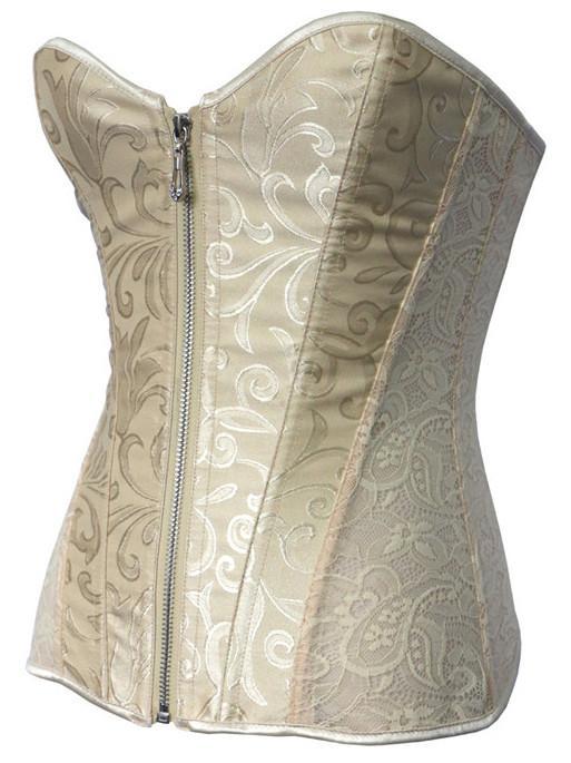 Zippered Lacy Lingerie Corset - Theone Apparel