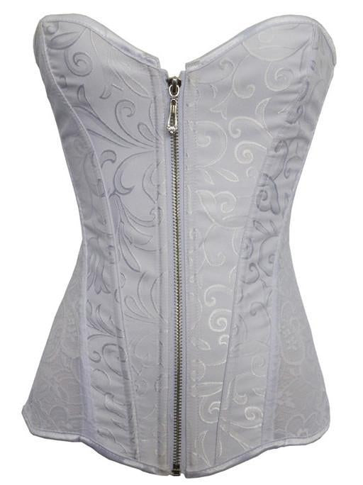 Zippered Lacy Lingerie Corset - Theone Apparel