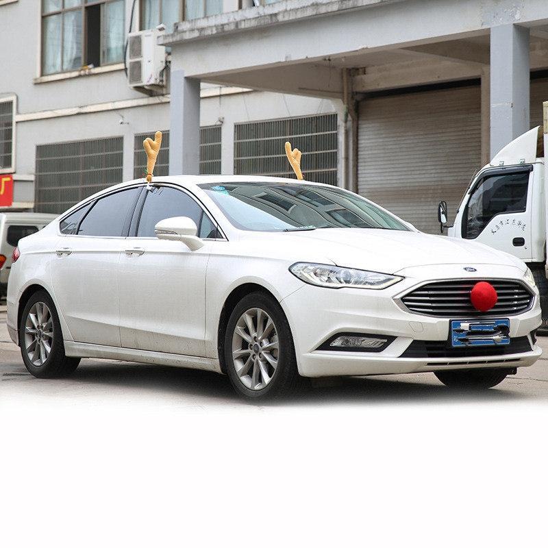 Antlers and Red Nose Car Decorations - THEONE APPAREL