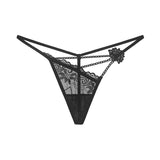 Asymmetricl Floral Lace with High Waist Thongs - THEONE APPAREL