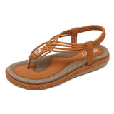 Braided Knotwork with metal Detail Strappy Sandals - THEONE APPAREL